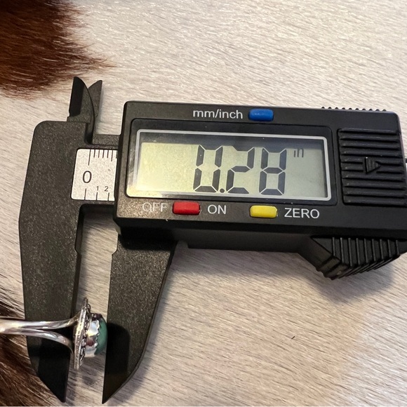 ❤️ Kingman Turquoise 925 Teardrop Beaded Style Ring Southwestern Navajo Size 6 - Picture 13 of 14